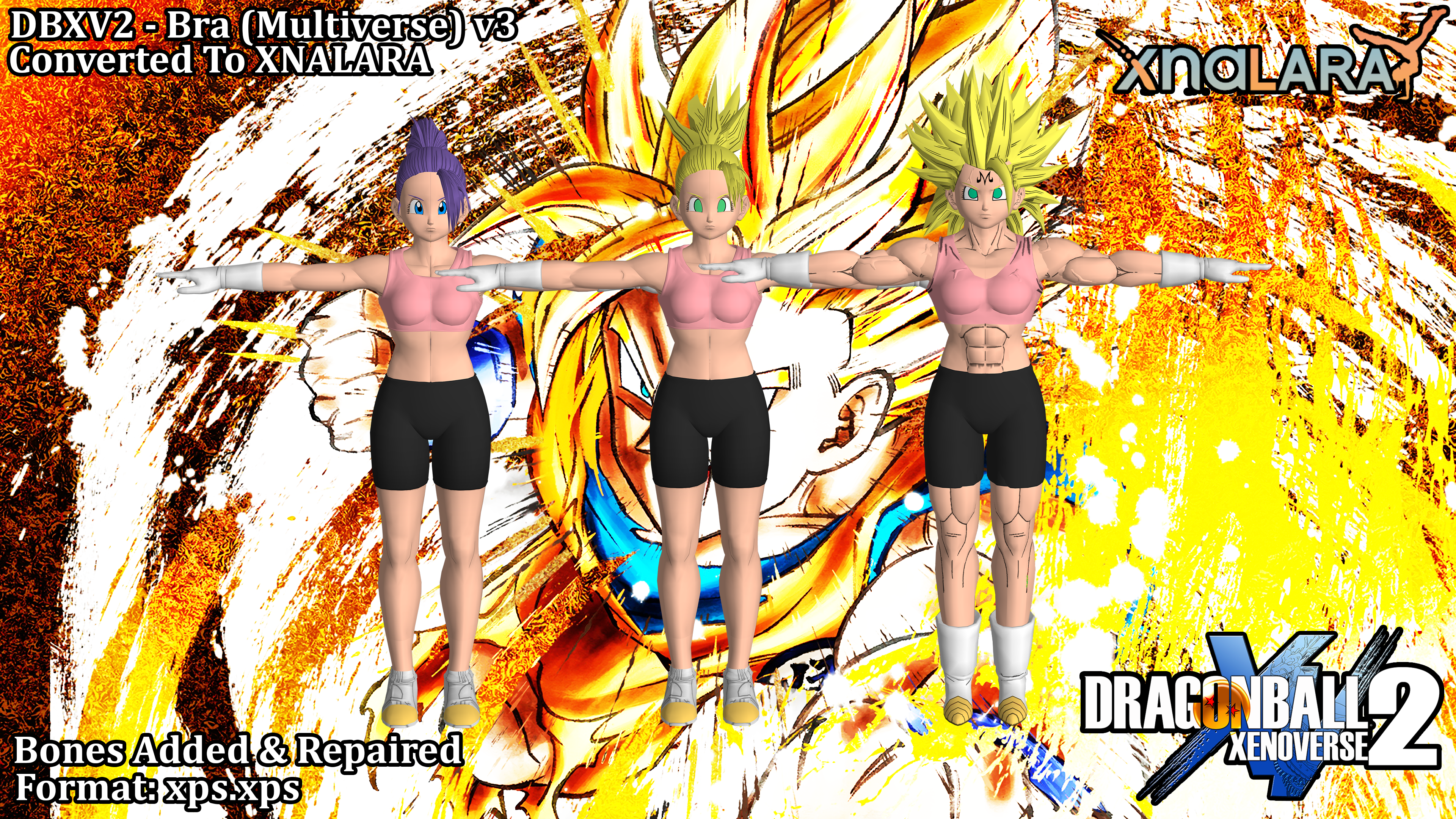 THE OVERPOWERED DAUGHTER OF VEGITO, BRA SSJ2! DB Multiverse Crossover! Dragon  Ball Xenoverse 2 Mods 