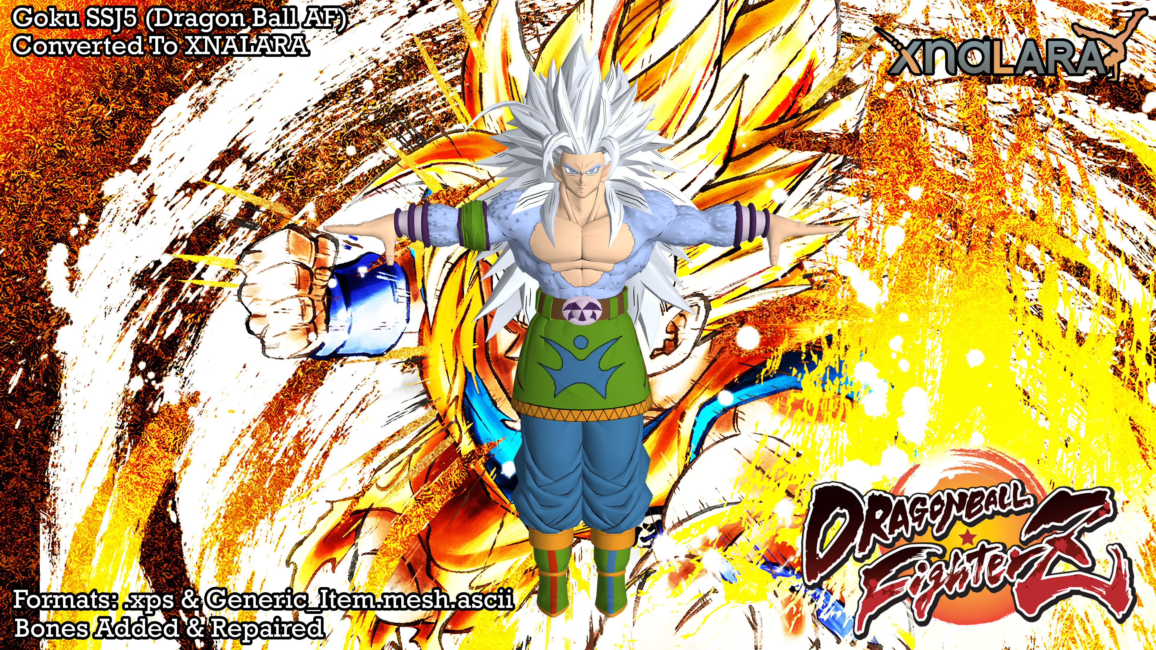 Gogeta Super saiyan 5 [Dragon Ball FighterZ] [Mods]