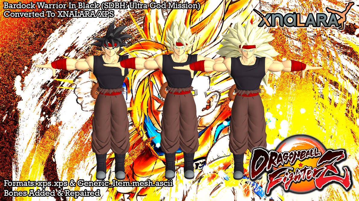 DBFZ - Bardock Warrior In Black (SDBH) XPS by HiGuys920 on DeviantArt