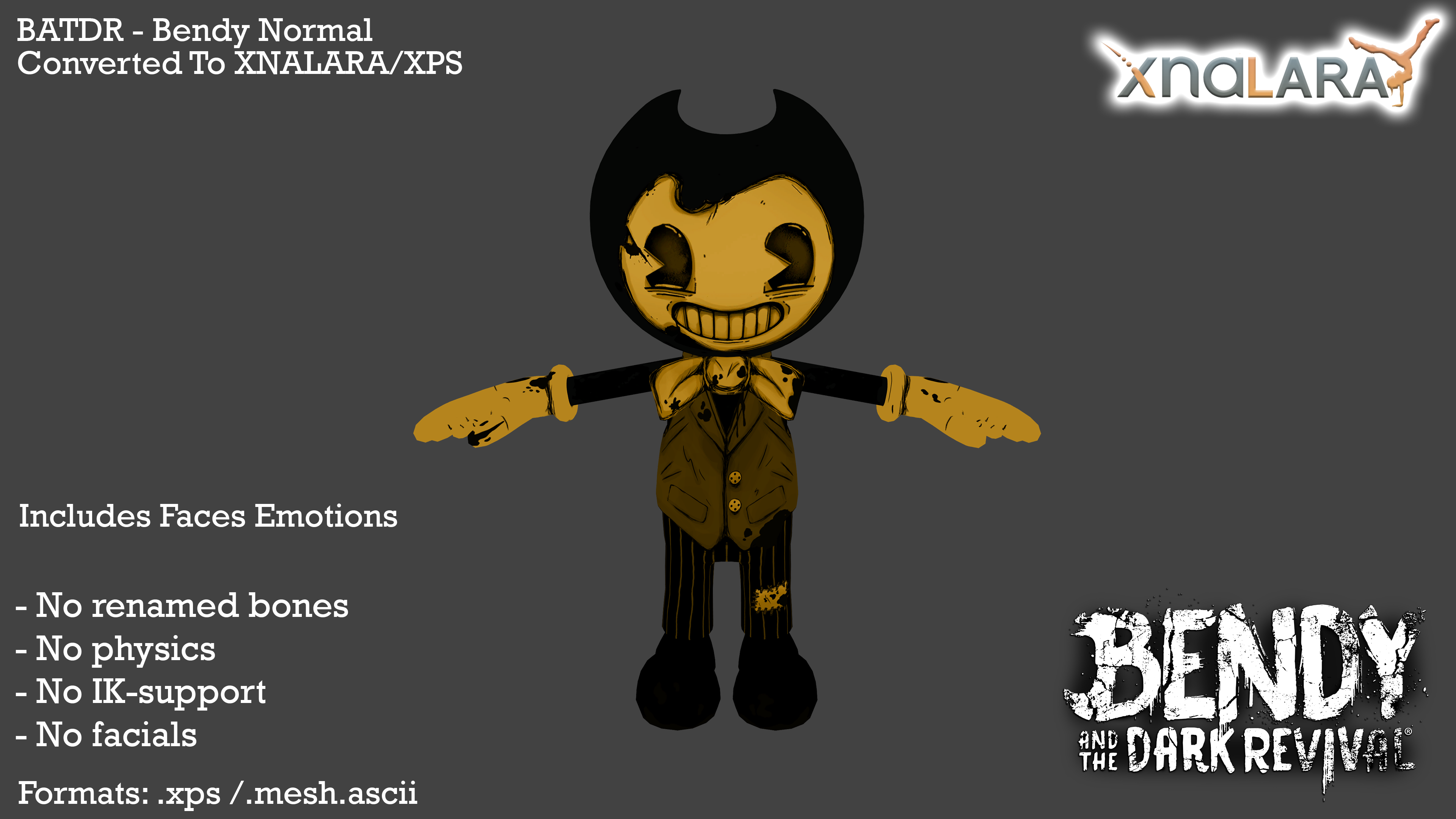 Henry-bendy-and-the-dark-revival !REUPLOADED! - Download Free 3D model by  soseridev050 (@davibarrios07) [e386592]