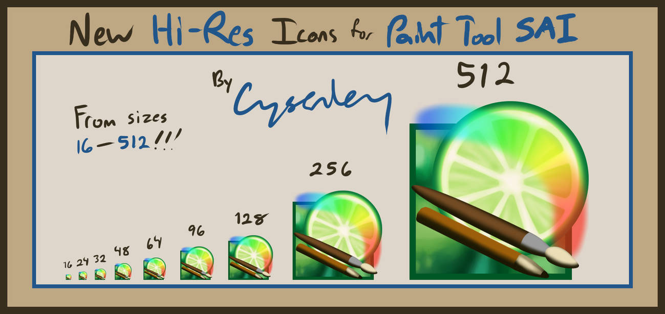 Hi Resolution Sai Icon By Crysenley On Deviantart