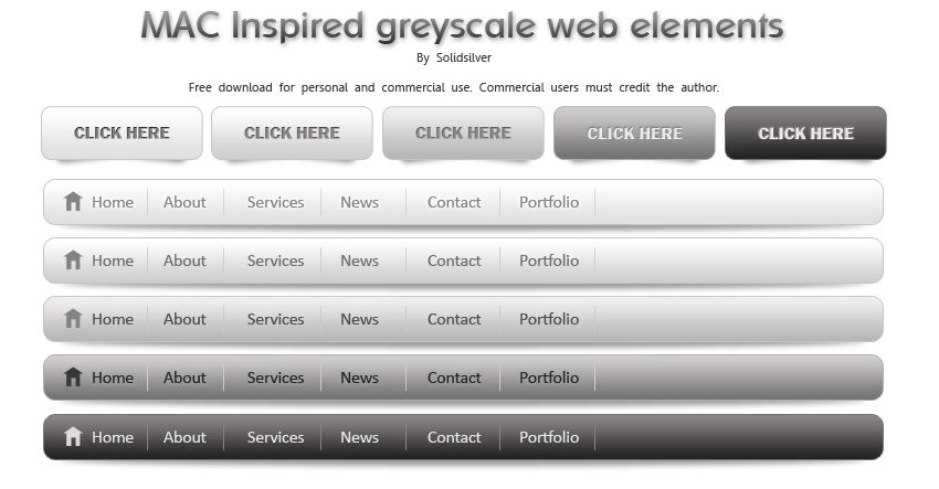 Greyscale web elements