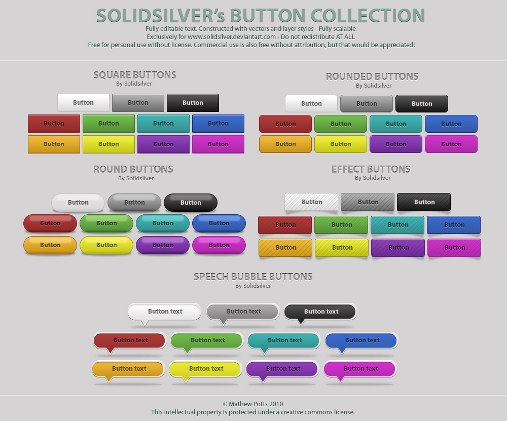 Free button collection by SolidSilver