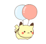 floating pikachu by MinjiXMuu-chan
