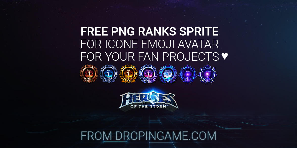 Heroes of the Storm png sprite ranks by Miragide-FC on DeviantArt