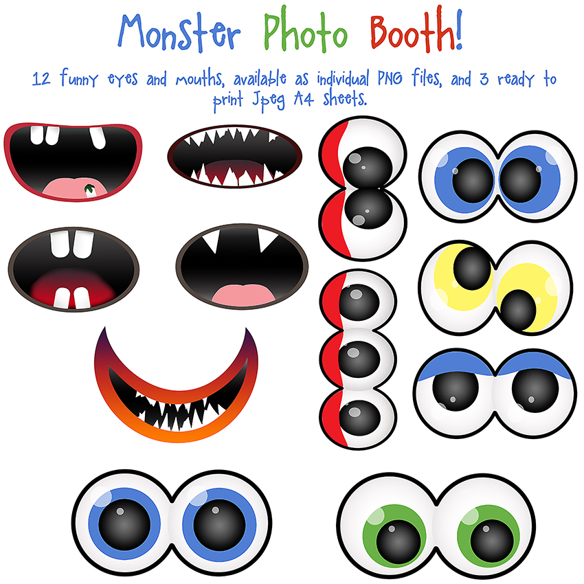 Monster Photo Booth Clip Art