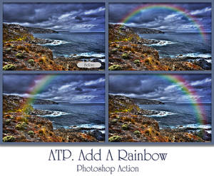 ATP. Add A Rainbow Photoshop Action