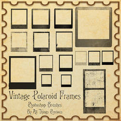 Vintage Polaroid Frames Brushes