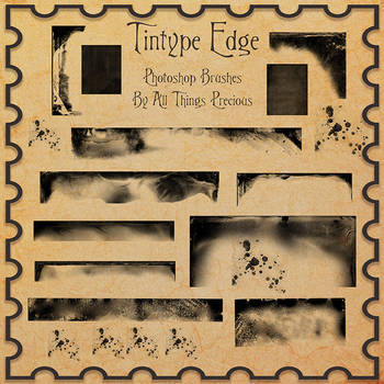 Tintype Edges Photoshop Brushes