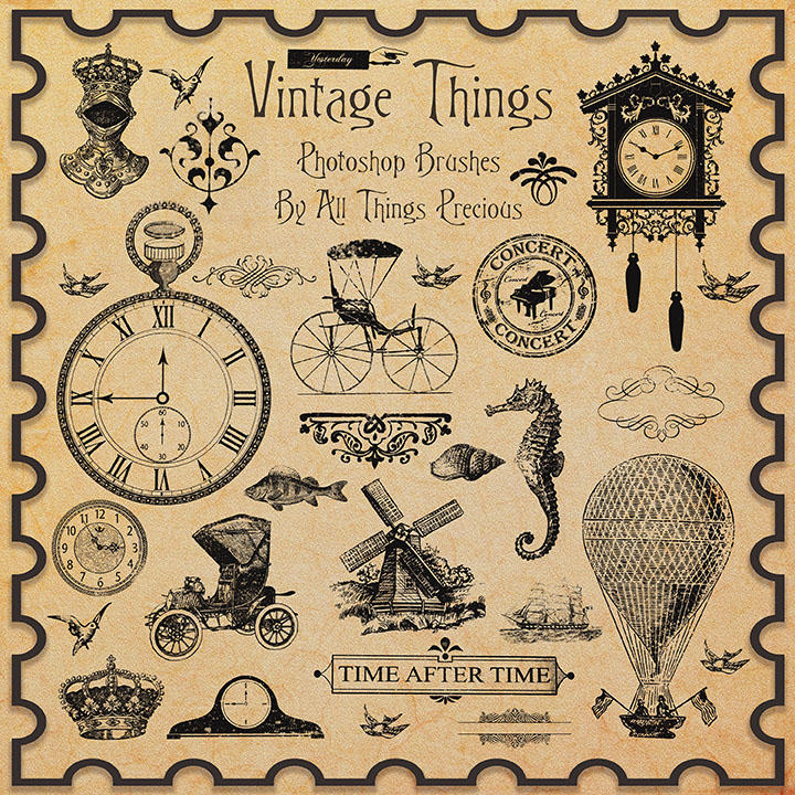 Vintage Things Brushes by ATPTextures on DeviantArt