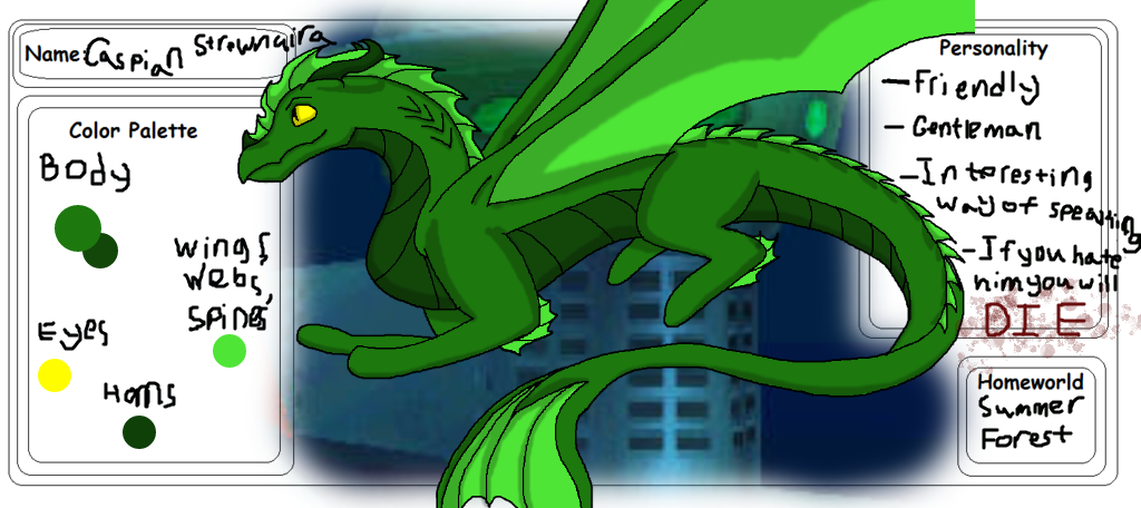 Caspian Ref Sheet by DragonWolfy13 on DeviantArt