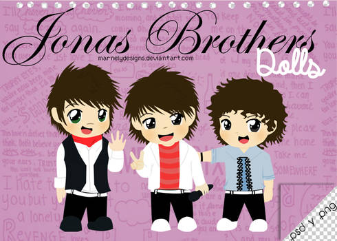 +Dolls l Jonas Brothers {.psd y .png}