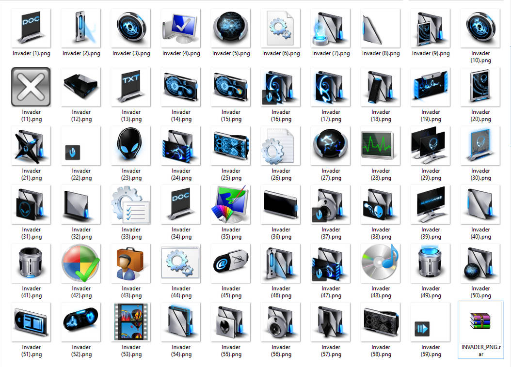 Alienware Invader Icons PNG Full Package By LeVictory On DeviantArt