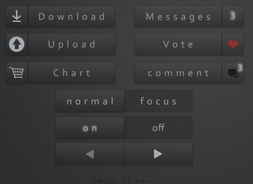 High Quality Buttons PSD by Dennis-Design on DeviantArt