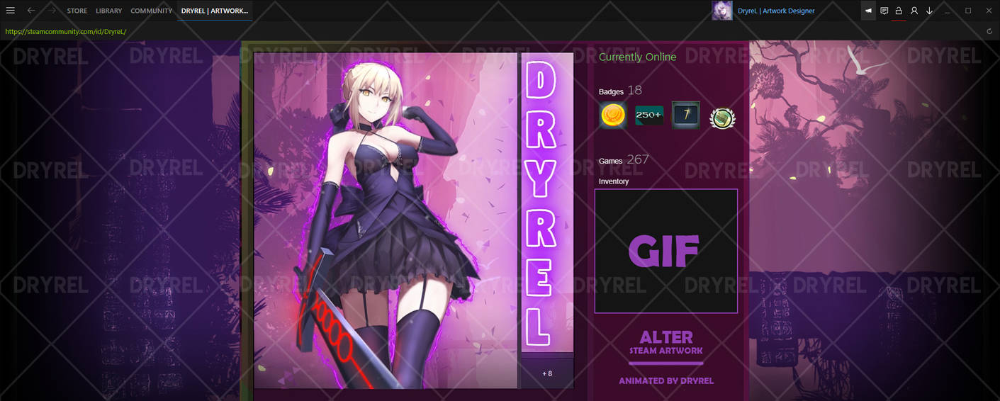 Alter Fate Zero Animated Steam Artwork By Dryrel On Deviantart