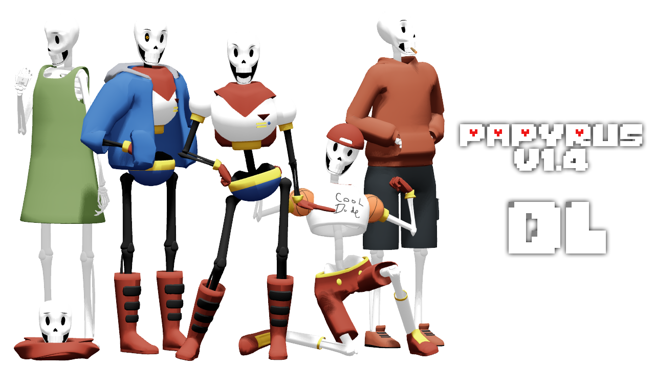 MMD Undertale - Papyrus v1.4