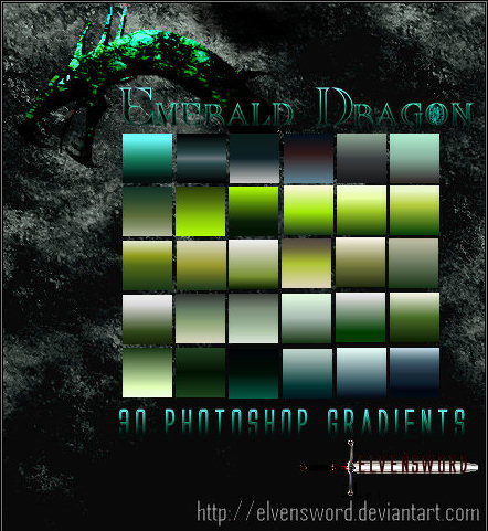 Emerald Dragon Ps Gradients