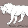 Free WOLF lineart