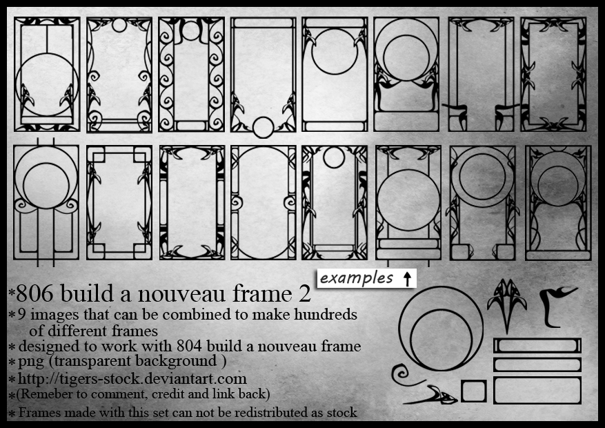 806 Build A Nouveau Frame 2