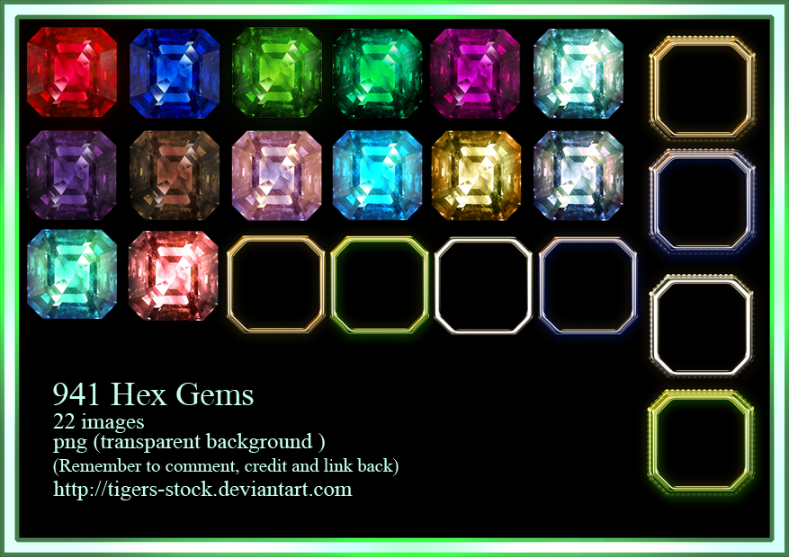 941 Hex Gems