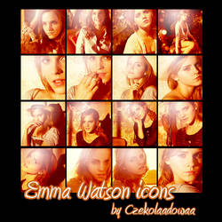 Emma Watson 16 icons by Czekolaadowaa