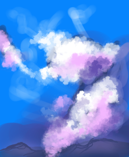 Day 223. Clouds over Mountains