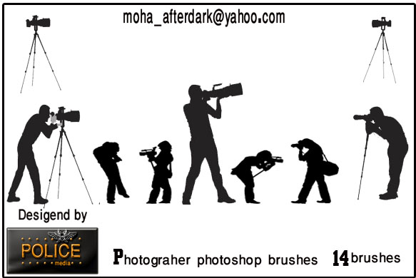 photographer brushes