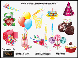 Birth Day Stuff  PNG's