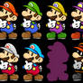 Smash Paper Mario - Palette Swaps