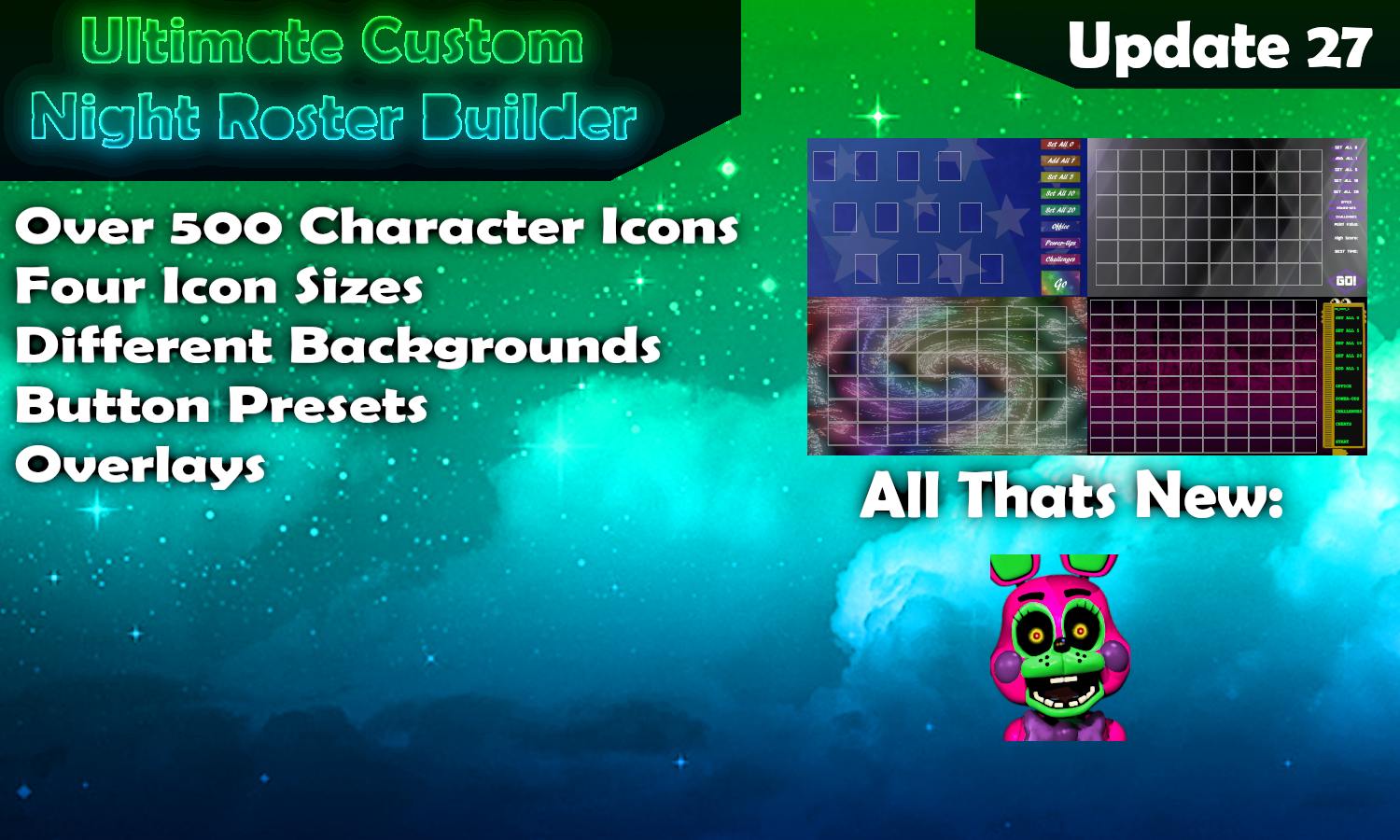 Ultimate Custom Night II Roster Concept (Credits to CircusRama) :  r/fivenightsatfreddys
