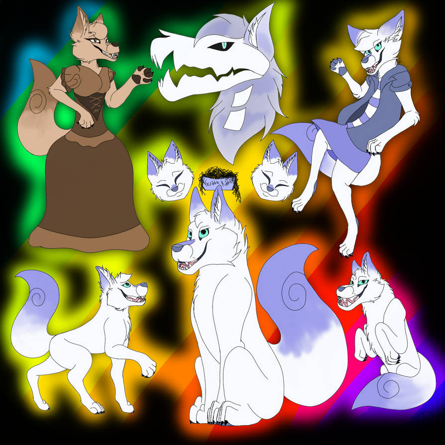 Scribble Kibble (Fan-art/Poem thing) by Midnight-Blaze1