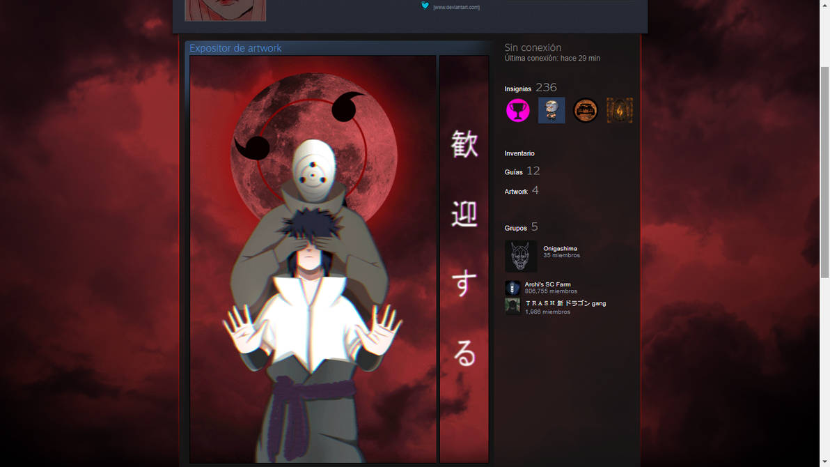 Sasuke And Tobi Steam Artwork Design Animated By Itsalecs On Deviantart And a workshop by darth malgus? tobi steam artwork design animated