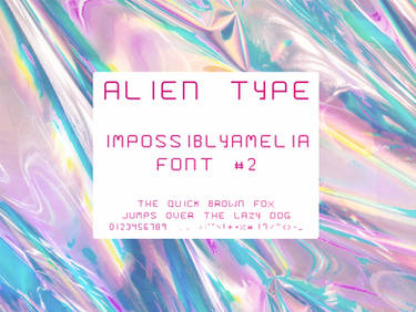 ALIEN TYPE: Font #2