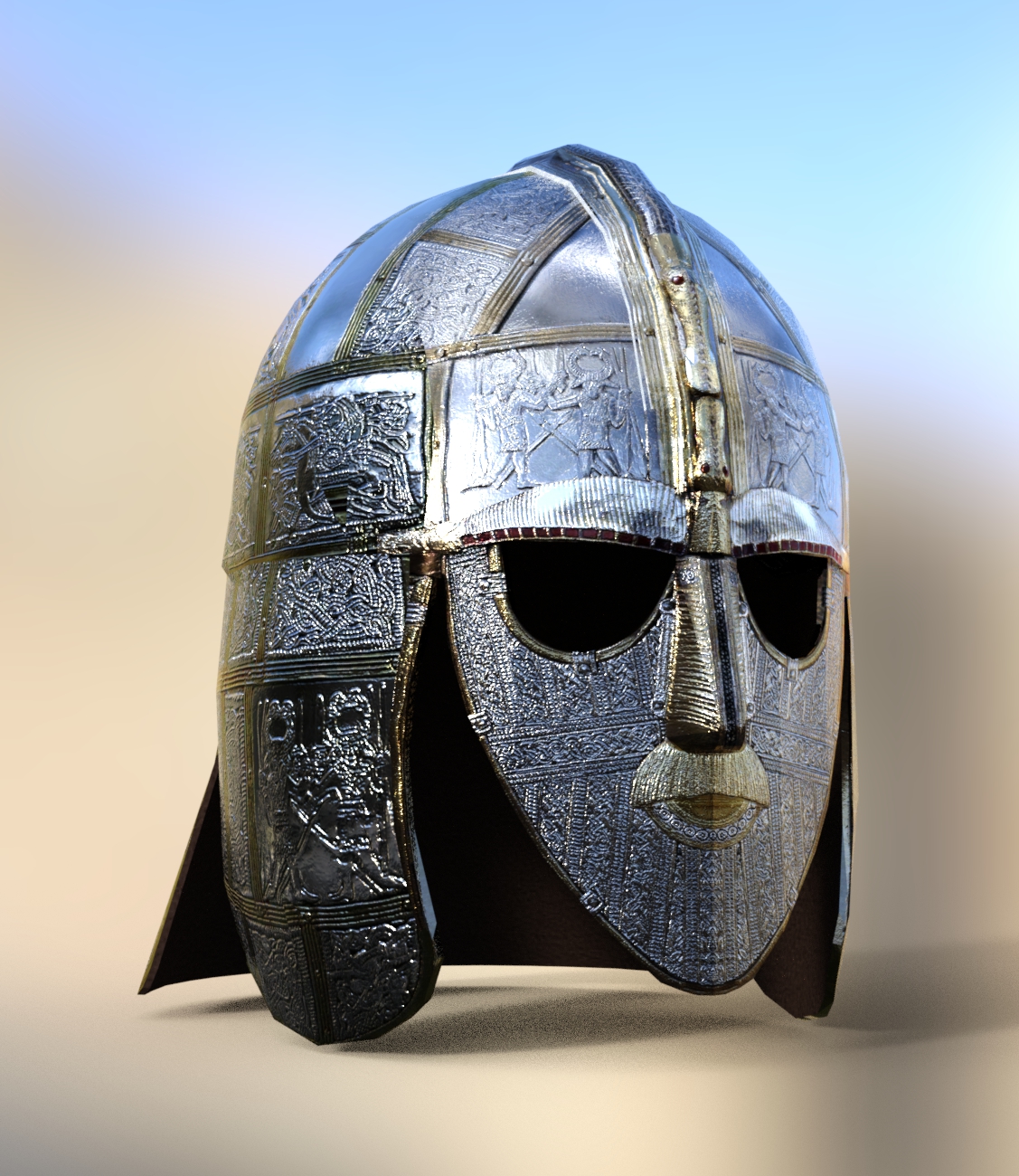 Sutton Hoo Helmet freebie by dazinbane on DeviantArt