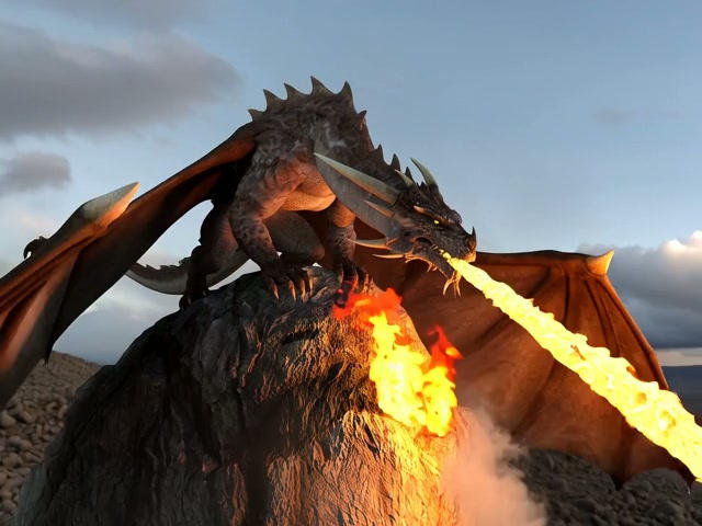 Dragon breathing fire vid by dazinbane on DeviantArt