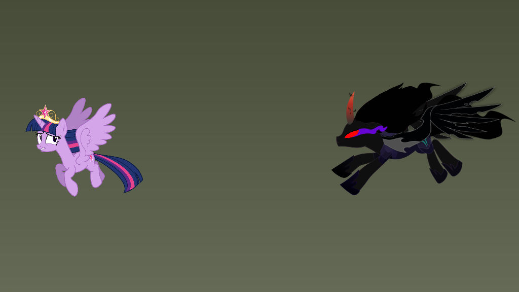 Tempest Sombra chases Twilight Sparkle by Venjix5 on DeviantArt