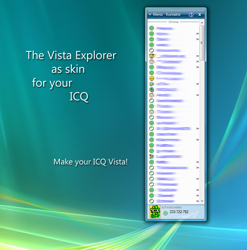 ICQ Vista Explorer Skin