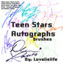 Teen stars signatures Brush