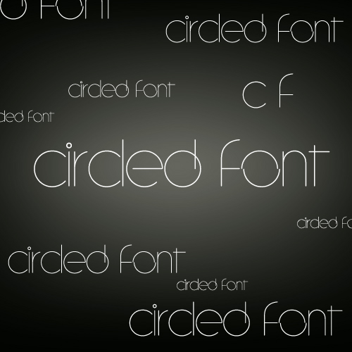 Circled Font