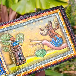 Castle Elephant marginalia leather wallet 