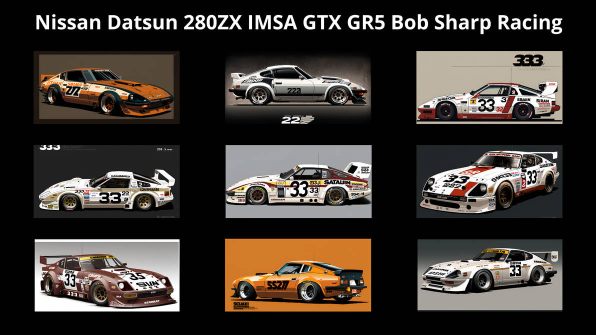 【特別送料無料！】 280ZX Datsun Nissan IMSA by Racing Sharp Bob GR5 GTX その他