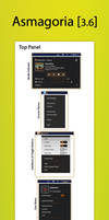 Asmagoria 3.6 - Gnome Shell Theme