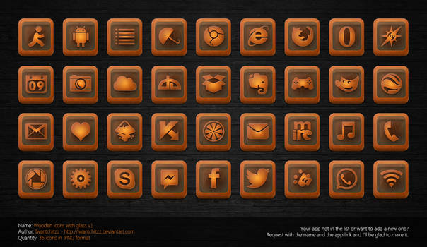 Wooden Icons with Glass v1