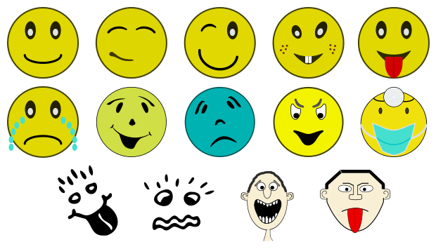 Smilies (Inkscape symbols library)