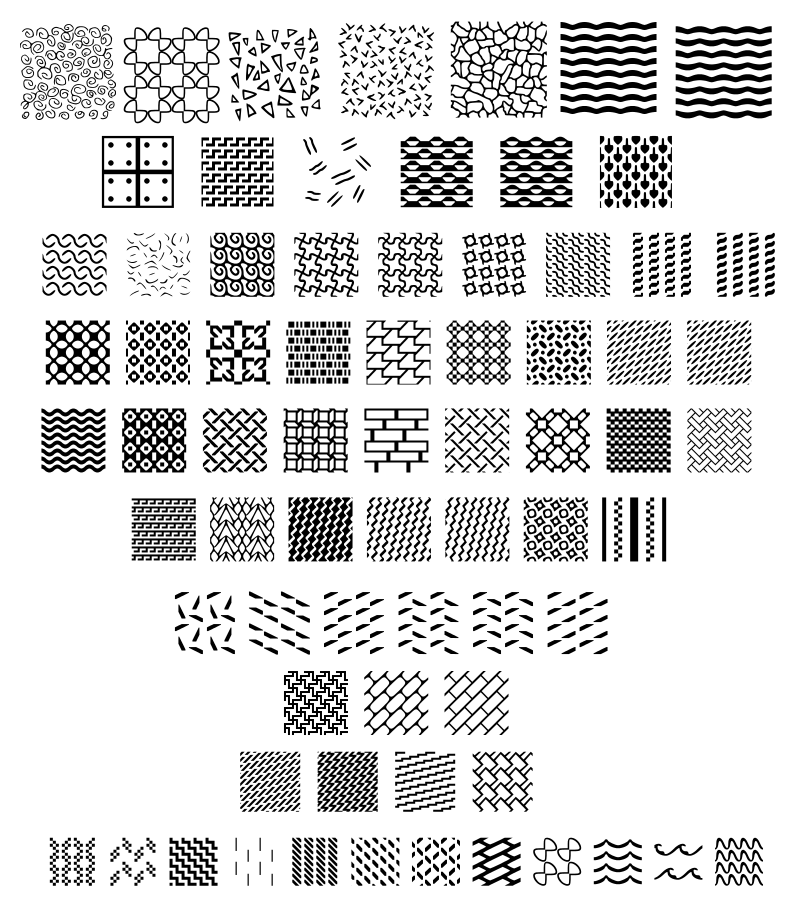 Various Fill Patterns by Arvin61R58 on DeviantArt