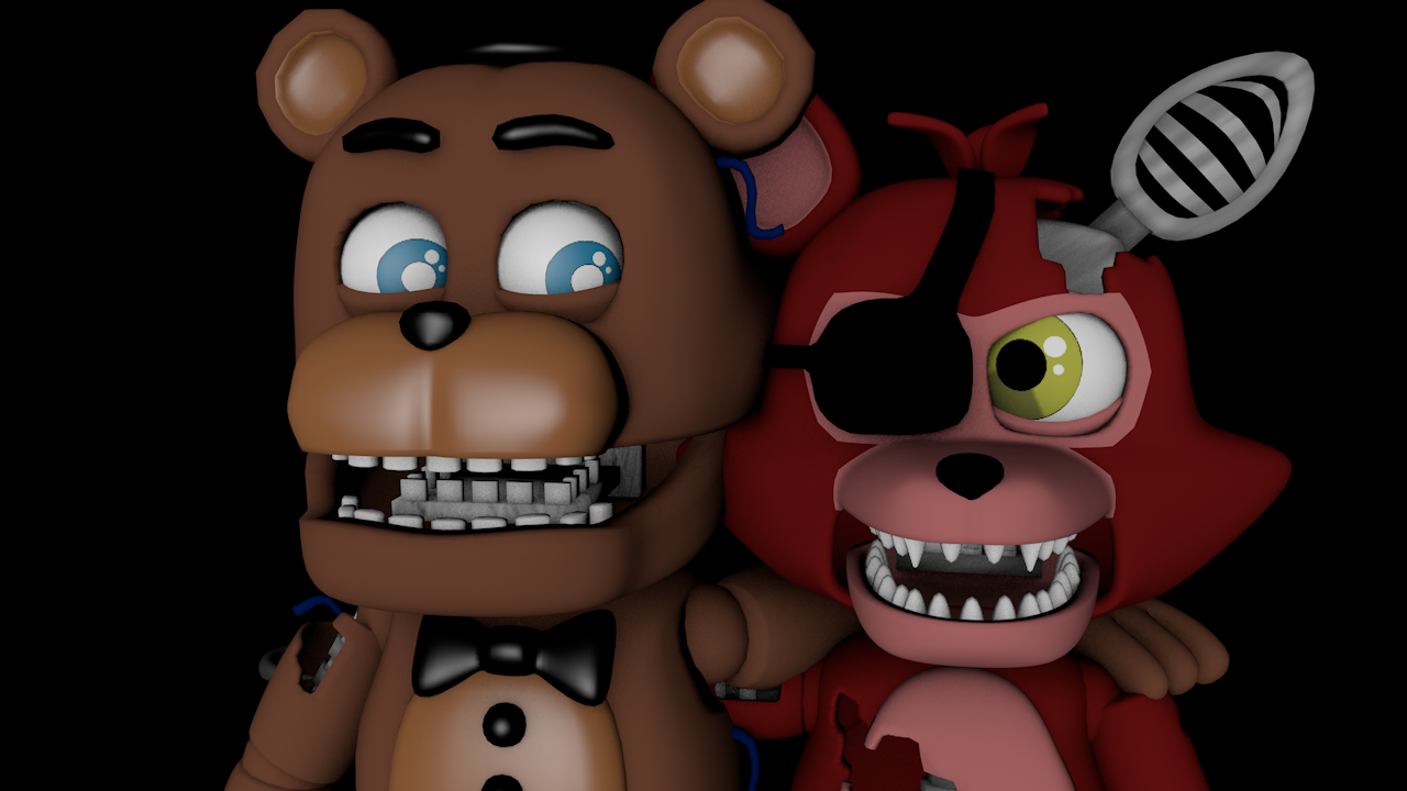 C4D) Foxy Freddy and Golden Freddy Jumpscare Recreations : r