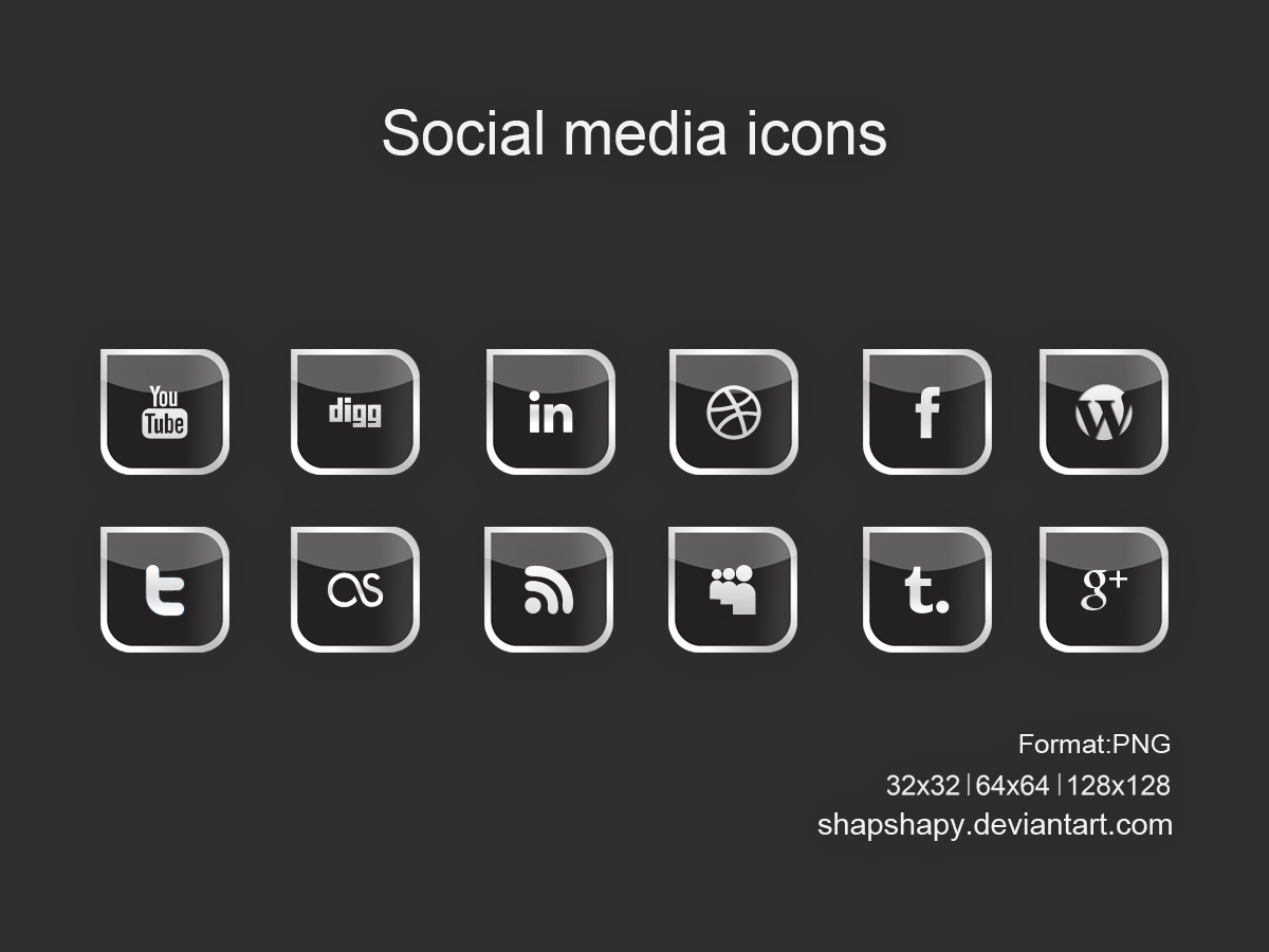 social media icons