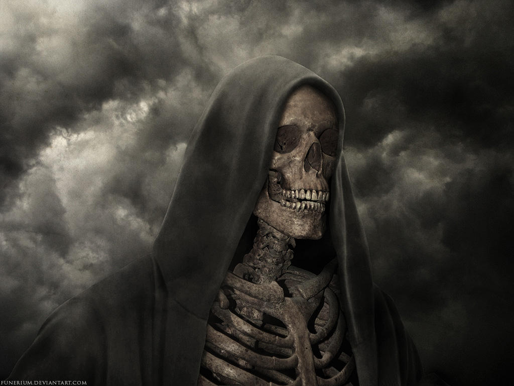 The grim reaper 2. Скелет в плаще.