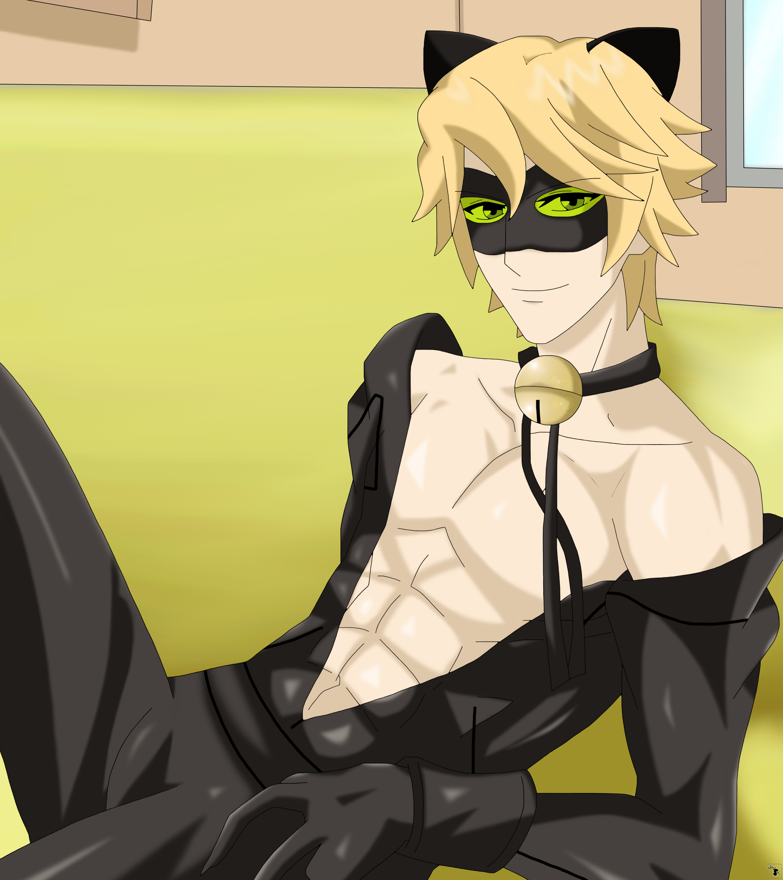 I am in love with the product! cat noir with no shirt I've been trying...