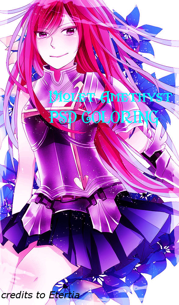 Violet Amethyst PSD Coloring by etertia22 on DeviantArt
